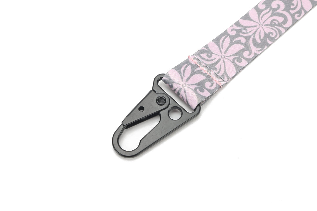 Lanyard Short Tapa Tiare Pink Grey