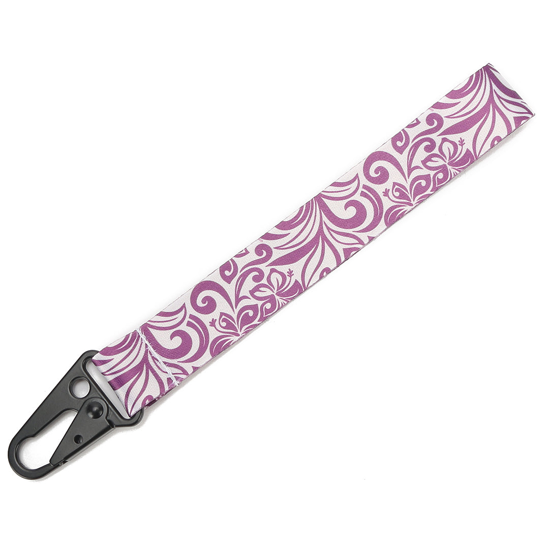 Lanyard Short Hibiscus Purple