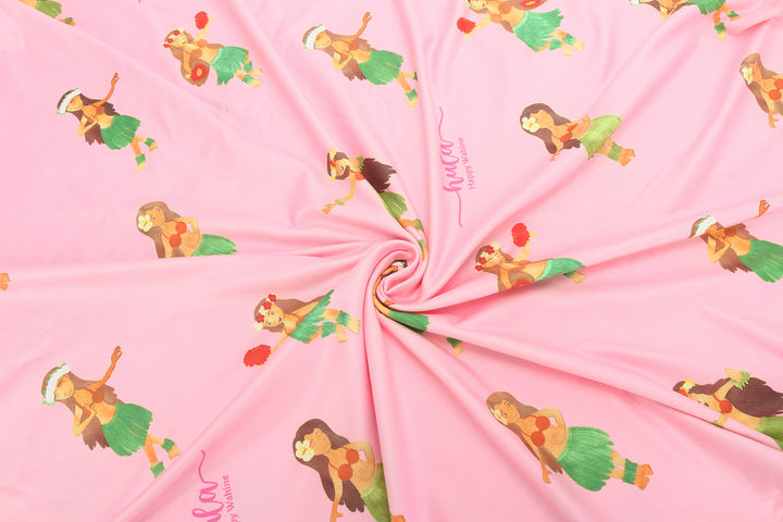Baby Nursing Carseat Cover Hula Girl Pink