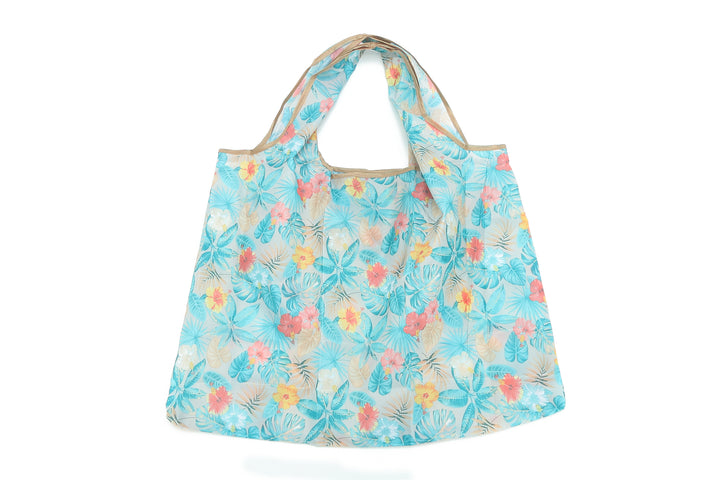 Foldable Bag Jackie Floral Mixed Blue