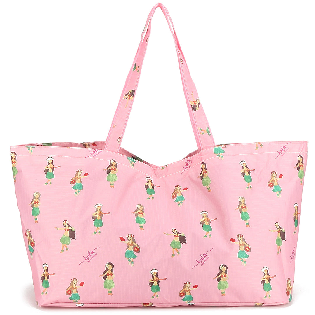 Carry-All Tote Hula Girls Pink
