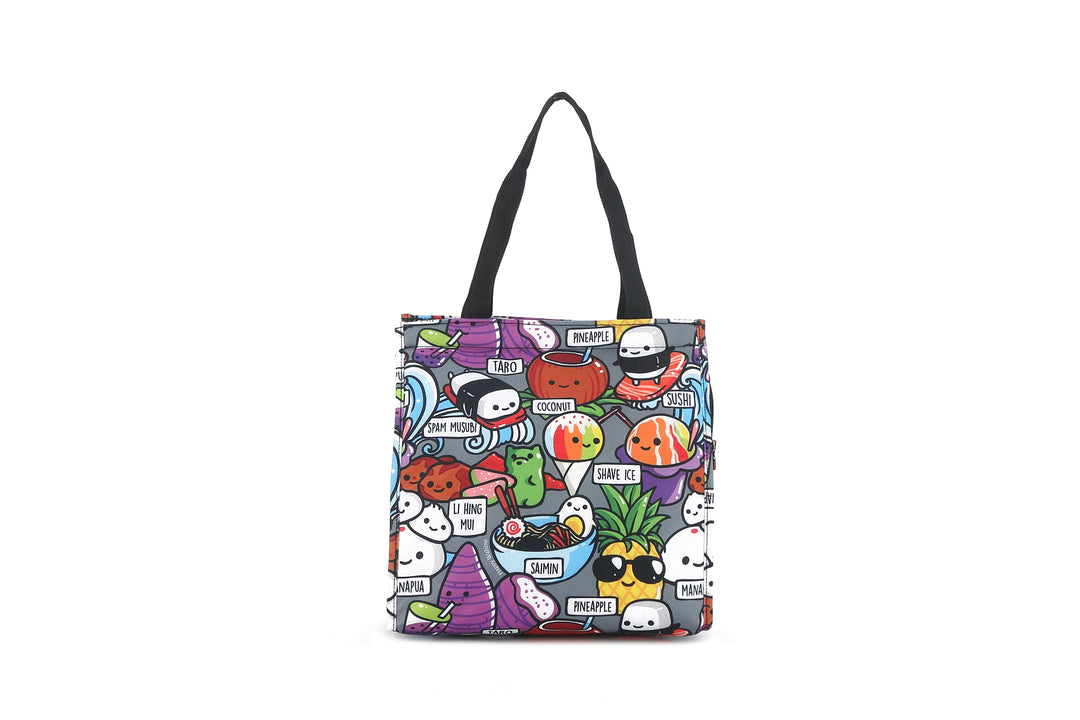 Insulated Lunch Tote Small Craving Hawai'i Grey