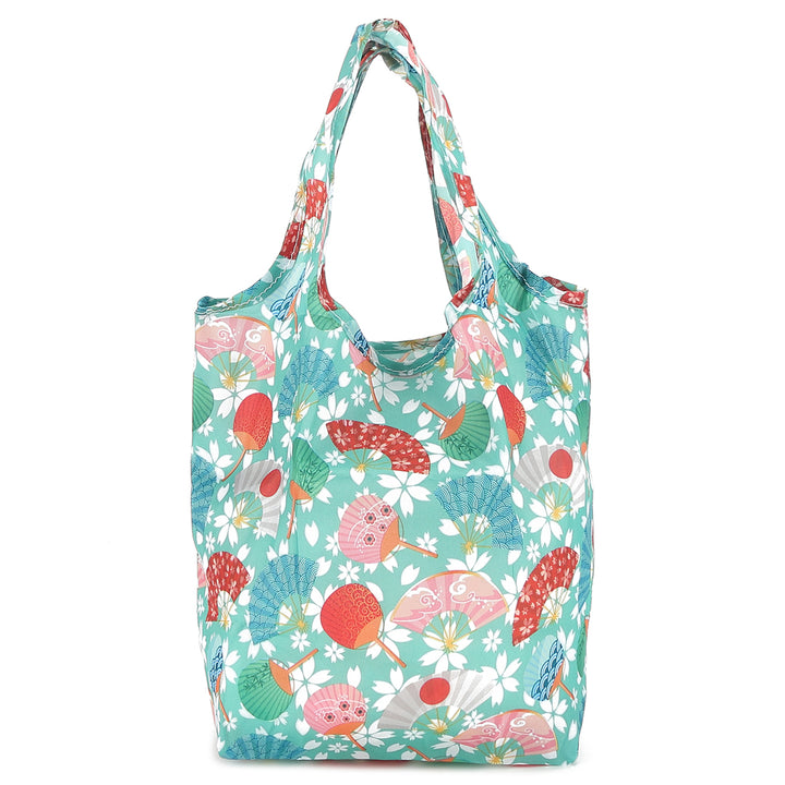 Foldable Bag Joy Japanese Floral Green