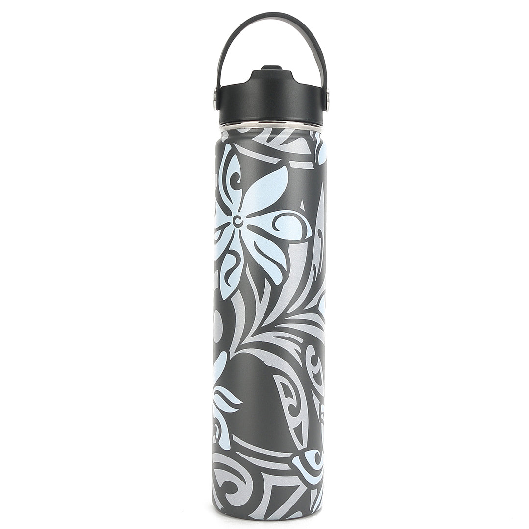 Insulated Water Bottle 24oz Tiare Infinity Grey