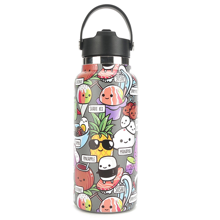 Insulated Water Bottle 32oz Craving Hawai'i Grey