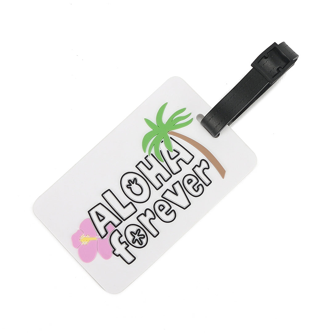 Luggage Tag Aloha Forever Black