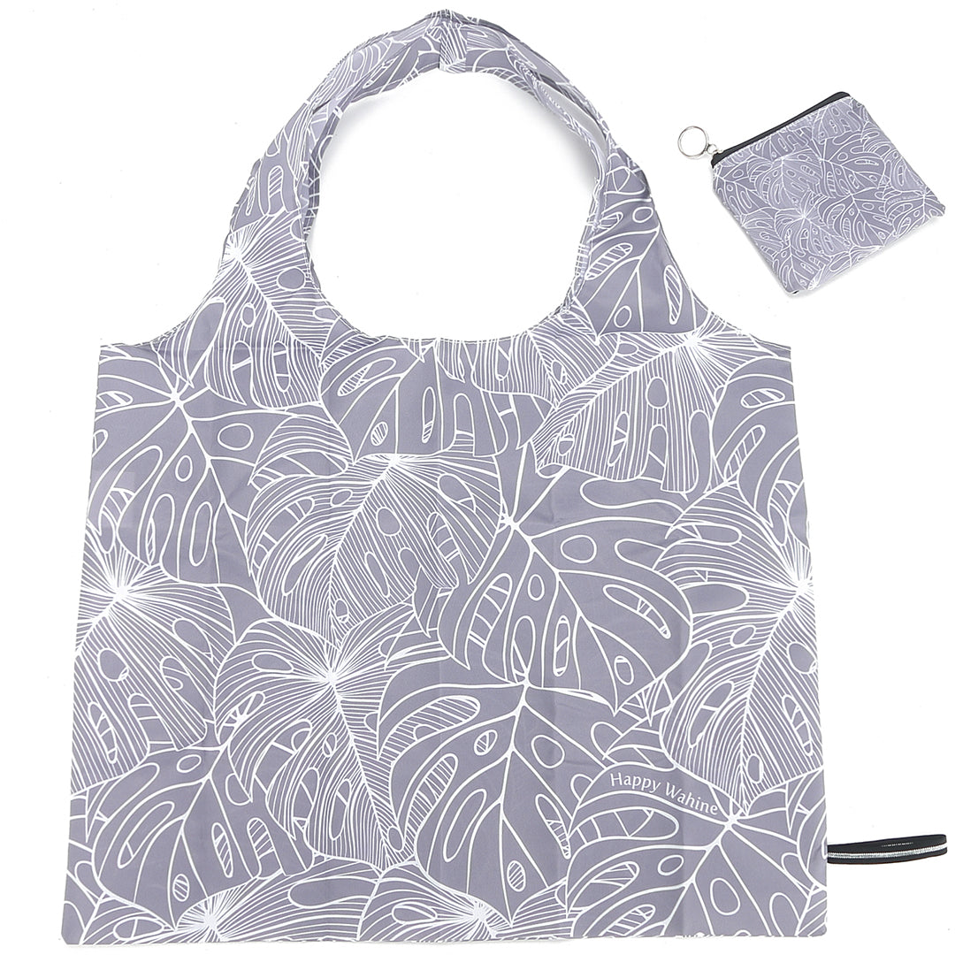 Foldable Bag Jake Monstera Lines Grey