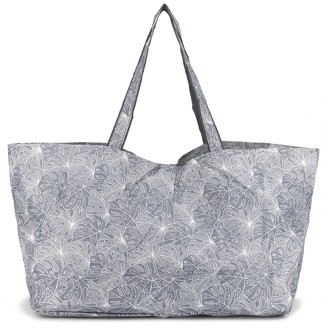 Carry-All Tote Monstera Lines Grey