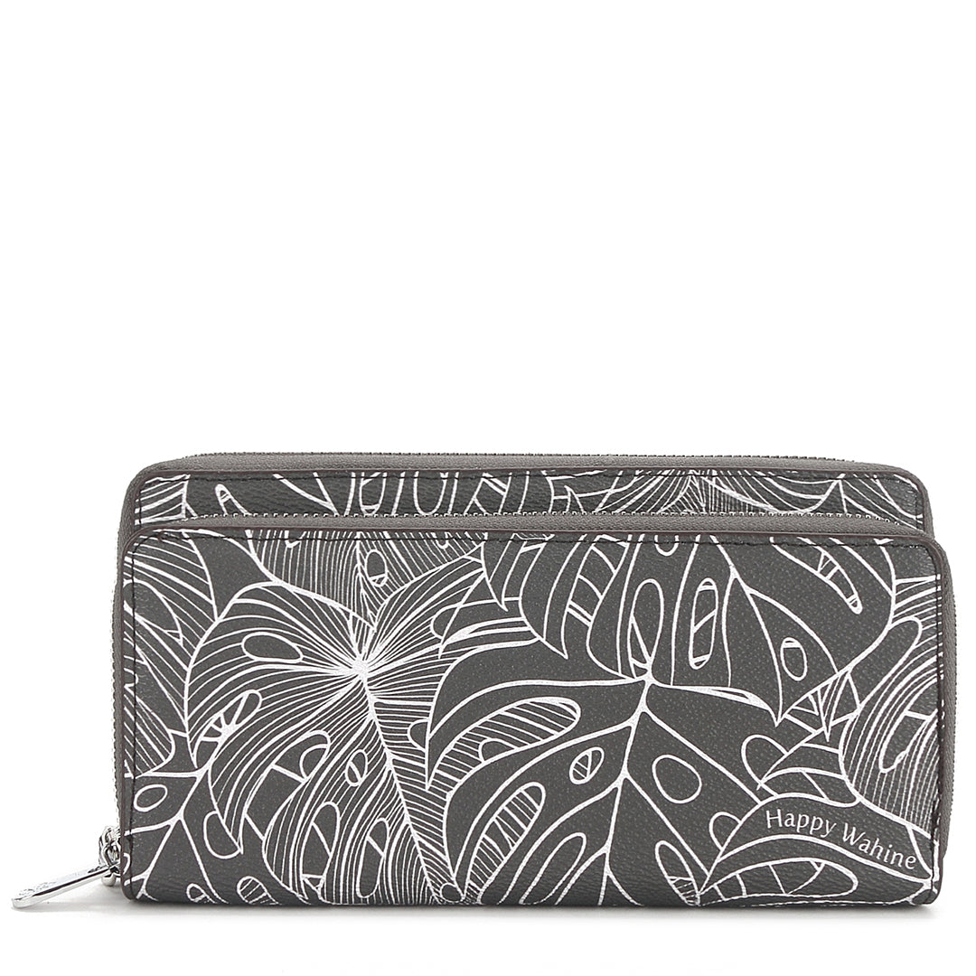 Wristlet Allison Monstera Lines Grey