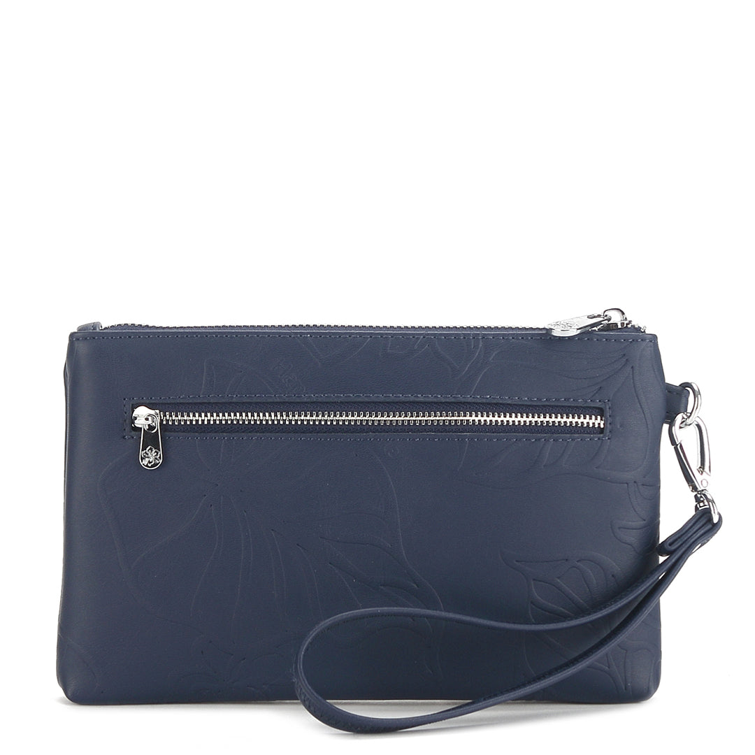 Wristlet Melody Kalo Embossed Navy