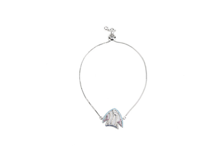 JW Crystal Bracelet Fish Silver