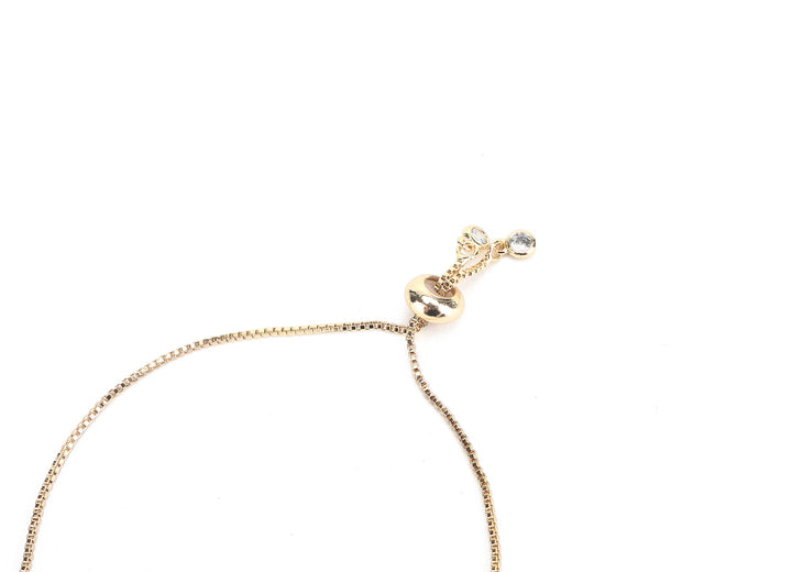 JW Crystal Bracelet Fish Gold