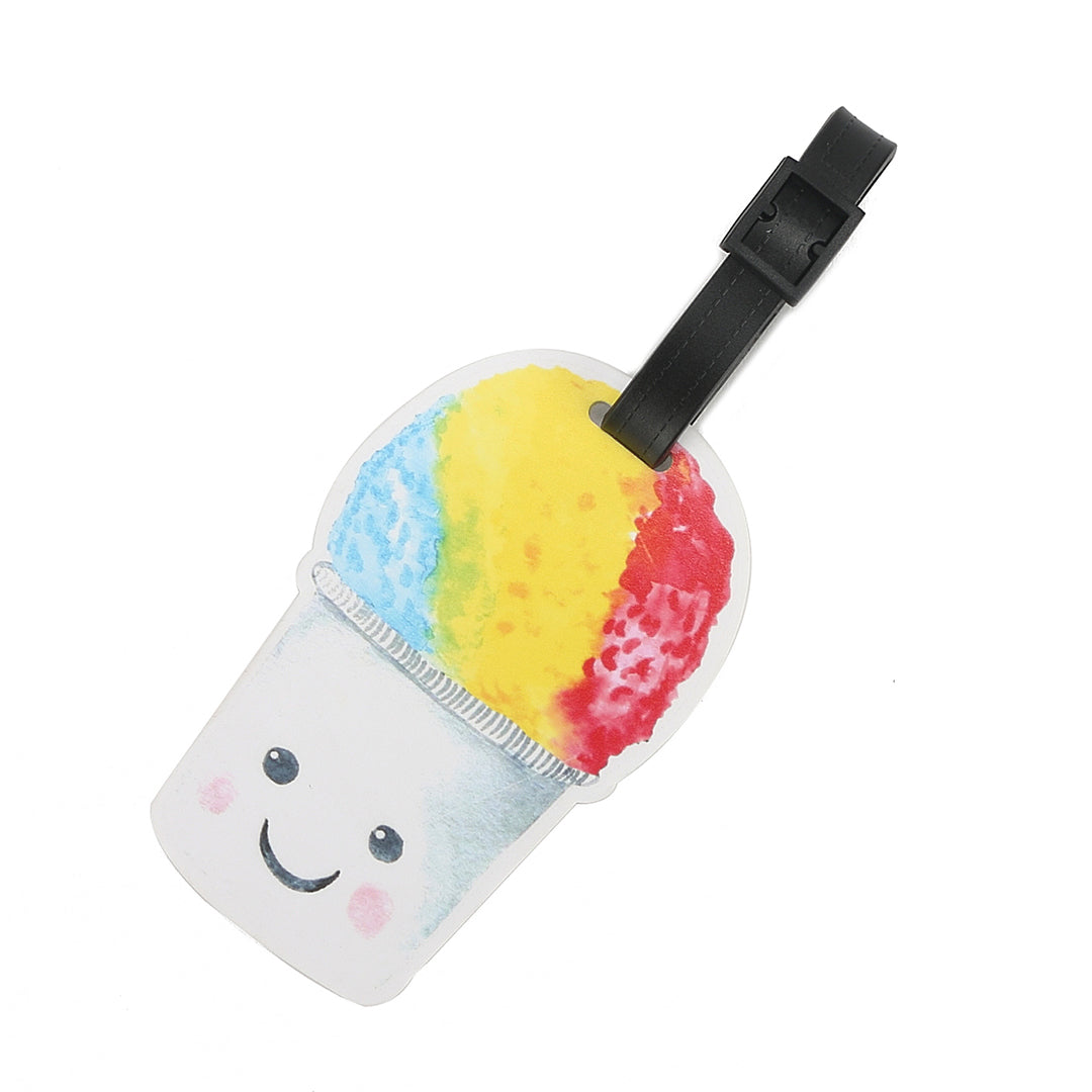 Luggage Tag Shave Ice White