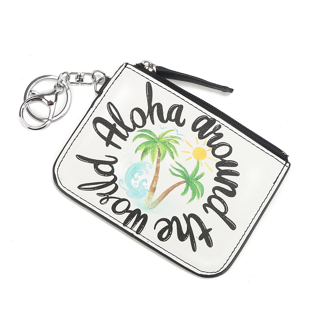 Card Case May Aloha Around the World White