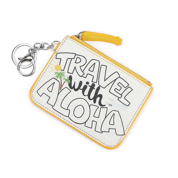 Card Case May Travel With Aloha White