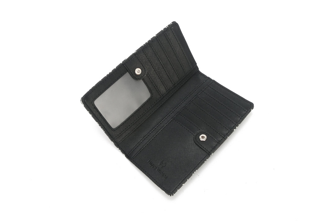 Wallet Teyla Hibiscus Lines Black