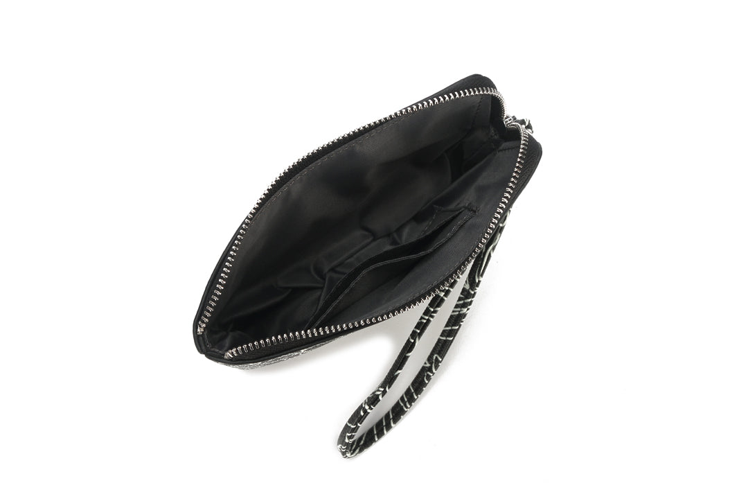 Wristlet Judy Hibiscus Lines Black