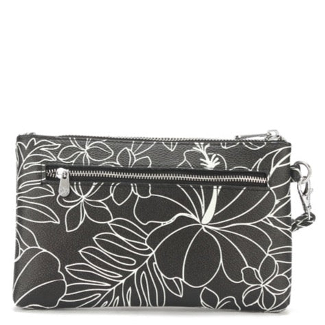 Wristlet Melody Hibiscus Lines Black