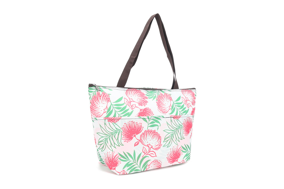 Insulated Lunch Tote Large Lehua Beige