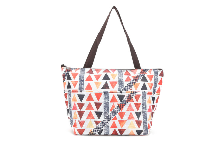 Insulated Lunch Tote Large Tapa Shark Orange