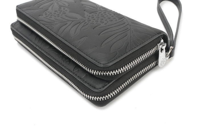 Wristlet Allison Ulu Embossed Black