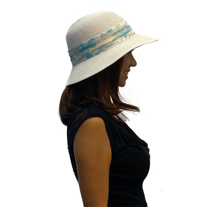 Hat Round Daffodil White