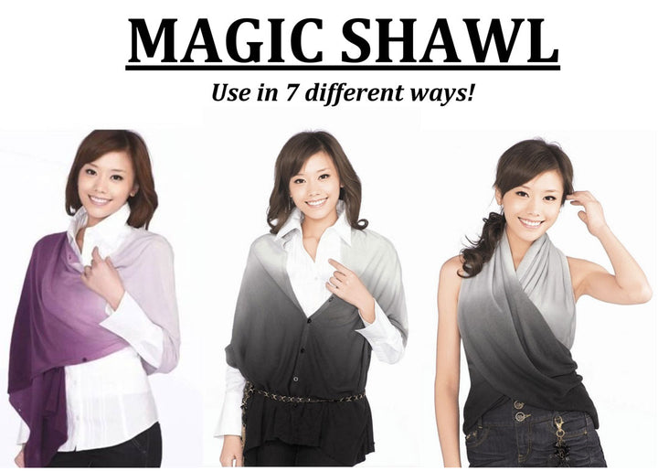 Magic Shawl Black/Rose